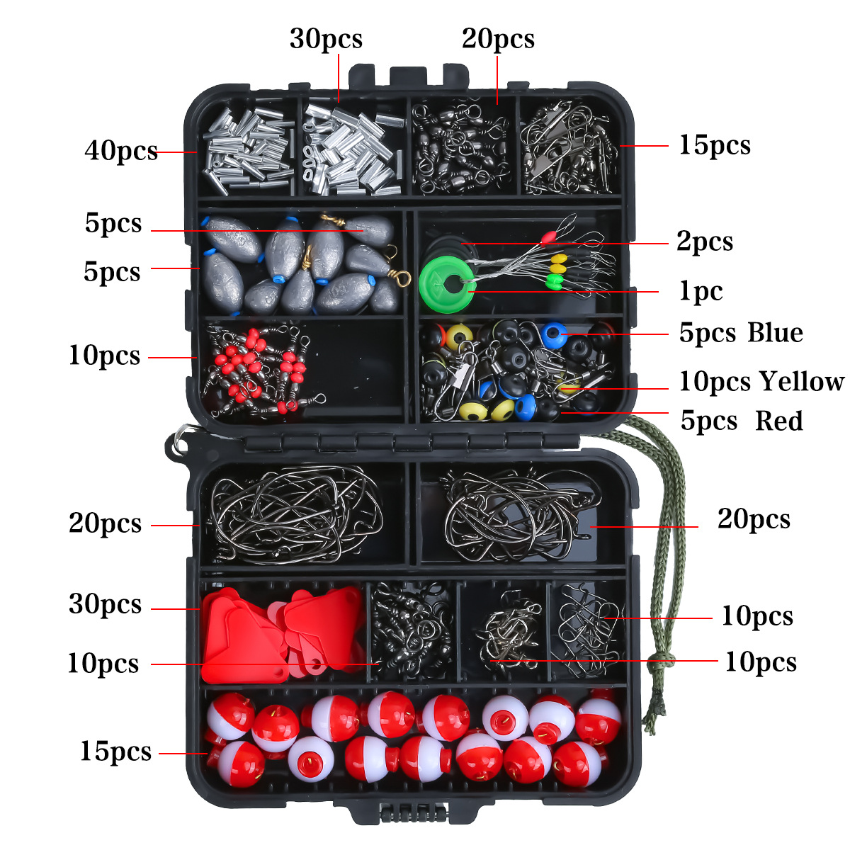 263 buah perlengkapan memancin - Fishing Hook Box ulasan dan harga