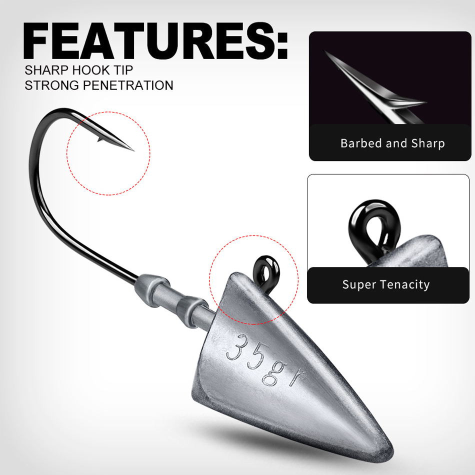 Kail Pancing Segitiga WODJYJ 7 - Fishing Hook Offset ulasan dan harga